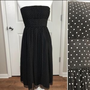 J Crew 100% silk strapless empire waist dress